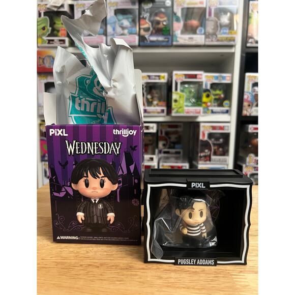 Pugsley Addams Thrilljoy PIXL Vinyl Figures Television Show TV Netflix Family - Picture 1 of 2